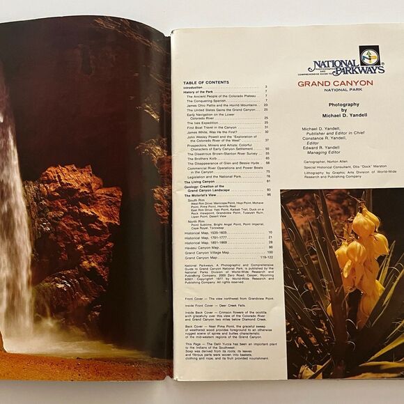 Vintage Grand Canyon National Parkways Travel Guide Brochure Booklet Map 1977 - Picture 5 of 6